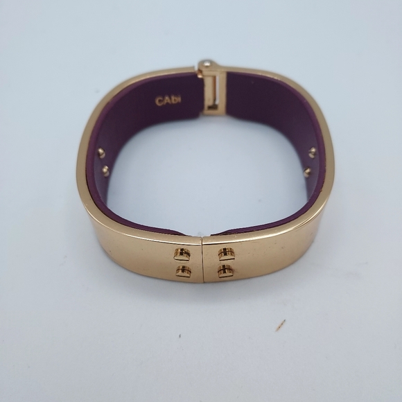 CAbi Gold and Purple Bracelet Bangle Clamper - Picture 1 of 12